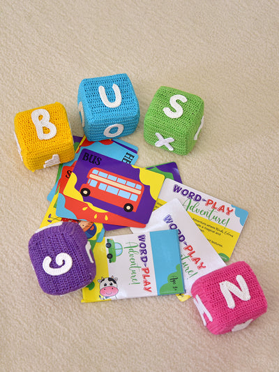 Handmade Crochet Alphabet Cubes | Word-Play & Learning for Kids