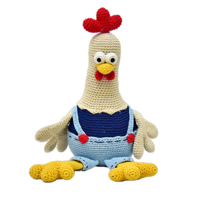 Dorris the Rooster - Unique Handmade Crocheted Plush Toy