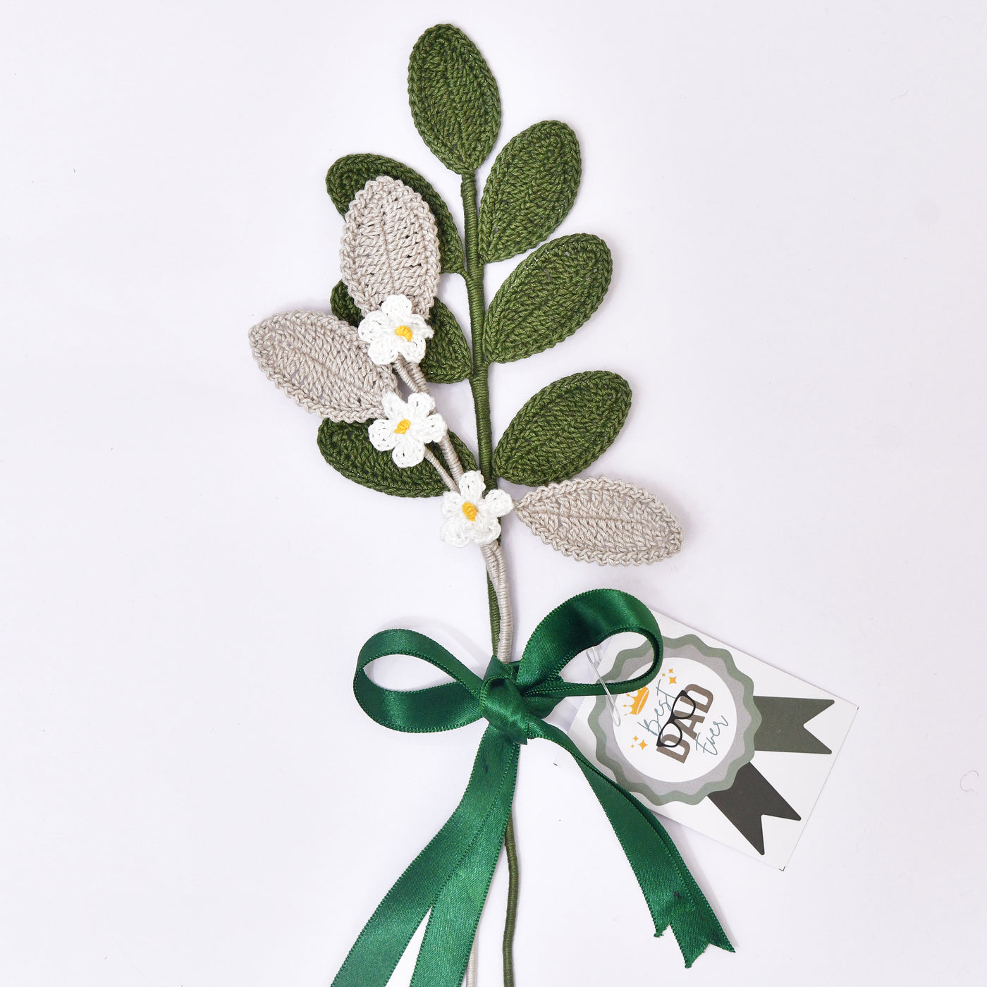 Trendy Crochet Leaf Bouquet – Eco-Chic Father’s Day Gift