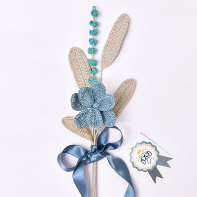 Handcrafted Blue Crochet Bloom Bouquet – Stylish & Sustainable