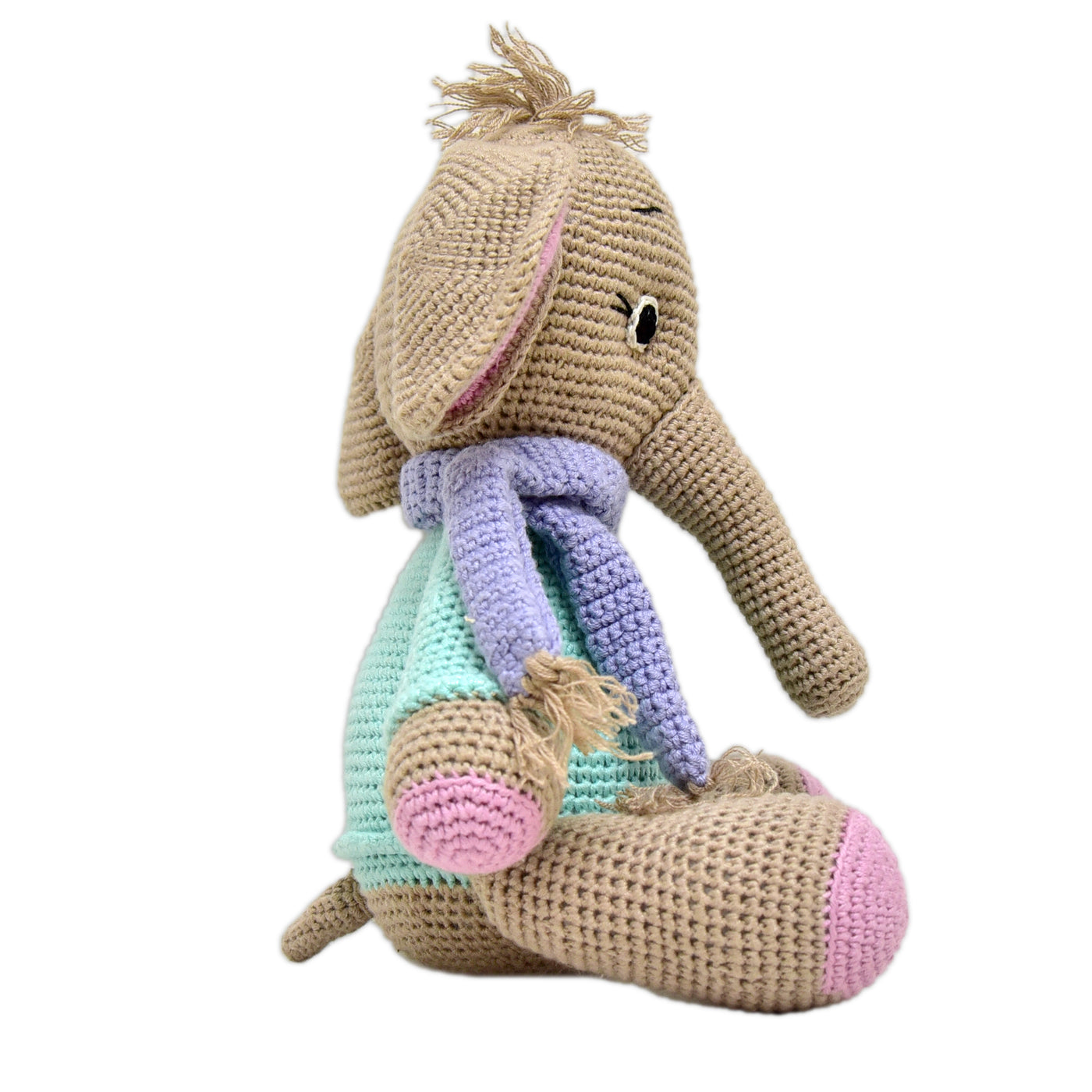 Handmade Crocheted Elephant Toy - Darcy the Perfect Gift