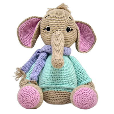 Handmade Crocheted Elephant Toy - Darcy the Perfect Gift