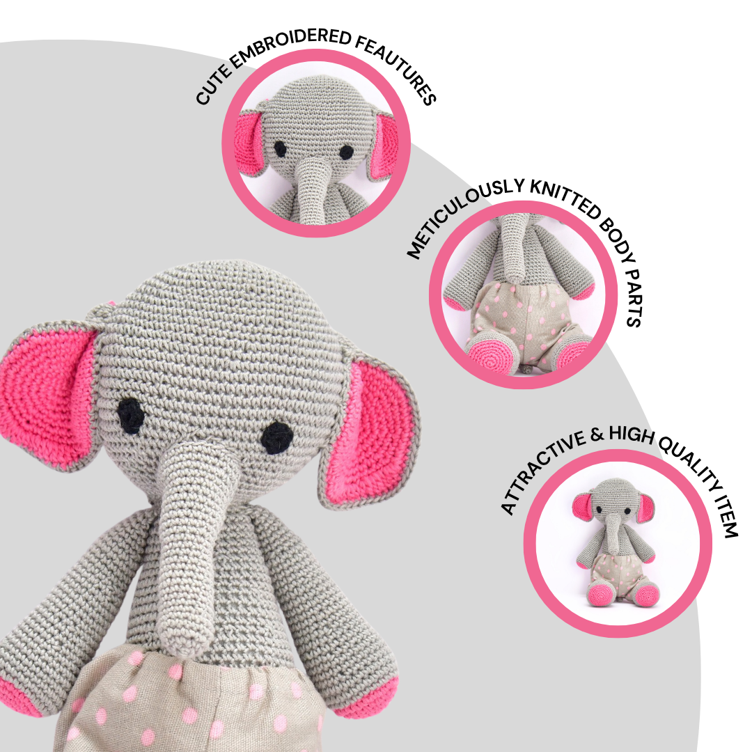 Ellie the Holiday Elephant – Cute & Crochet Crafted