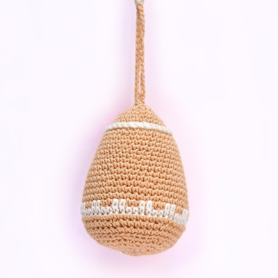 Handcrafted 3D Crochet Gingerbread Man Ornament – Christmas Tree Decoration