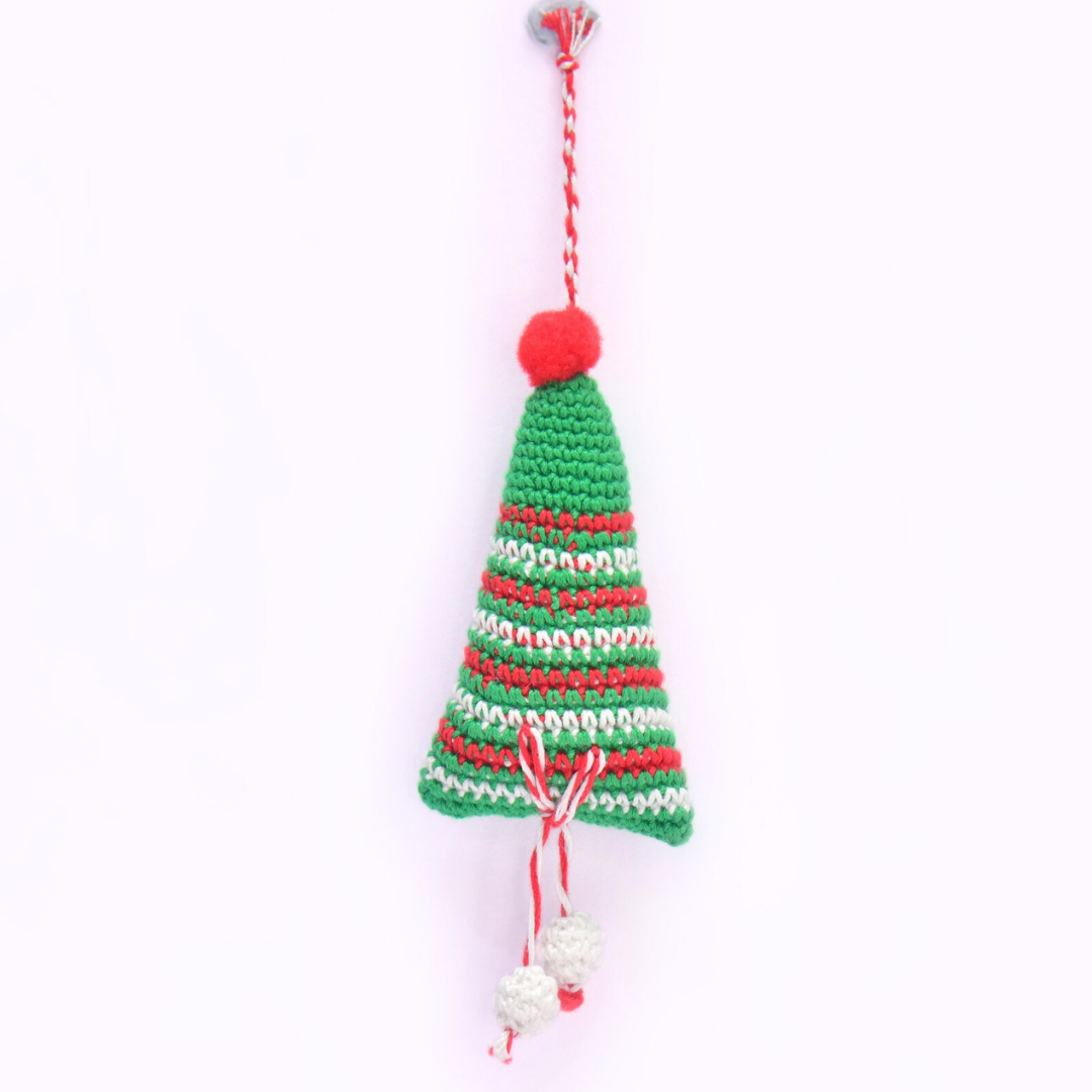 Heartmade Amigurumi Christmas Tree Ornament –  Crochet Holiday Keepsake