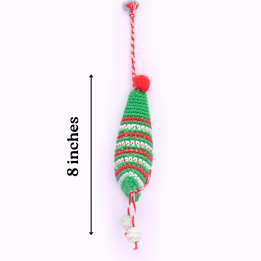 Heartmade Amigurumi Christmas Tree Ornament –  Crochet Holiday Keepsake
