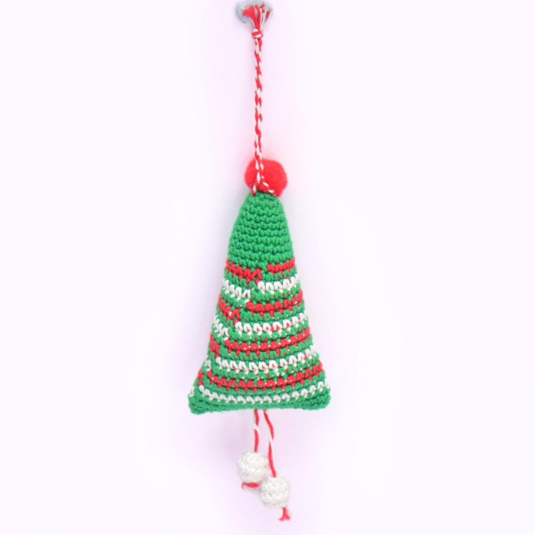 Heartmade Amigurumi Christmas Tree Ornament –  Crochet Holiday Keepsake