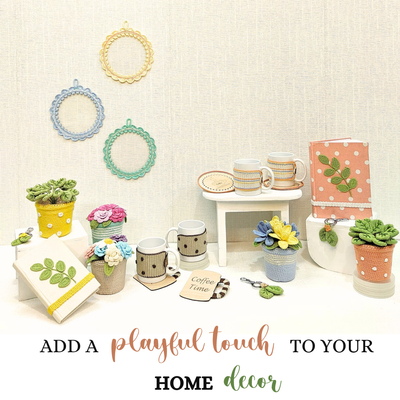 Everlasting Crochet Rose Pot – Handmade Floral Décor for Elegant Spaces