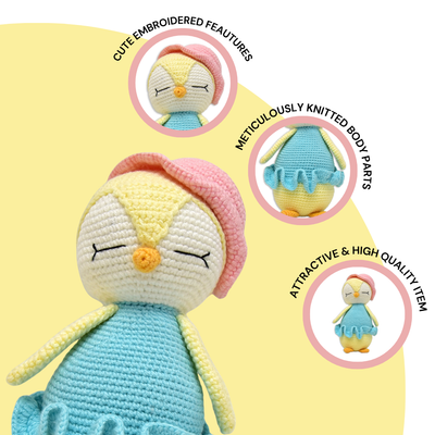 Frosty the Penguin – Lovingly Handmade Crochet Plush Toy | Soft & Safe Gift for Kids