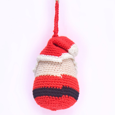 Handcrafted Crochet Santa Ornament – Amigurumi Christmas Tree Decoration