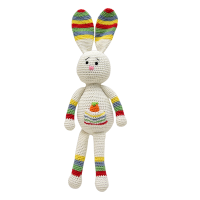 Discover the Magic of Hopper – Handmade Crocheted Bunny Soft Toy