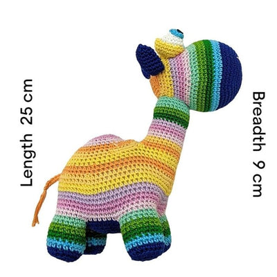 Soft and Colorful Handmade Rainbow Camel - Crochet Toy