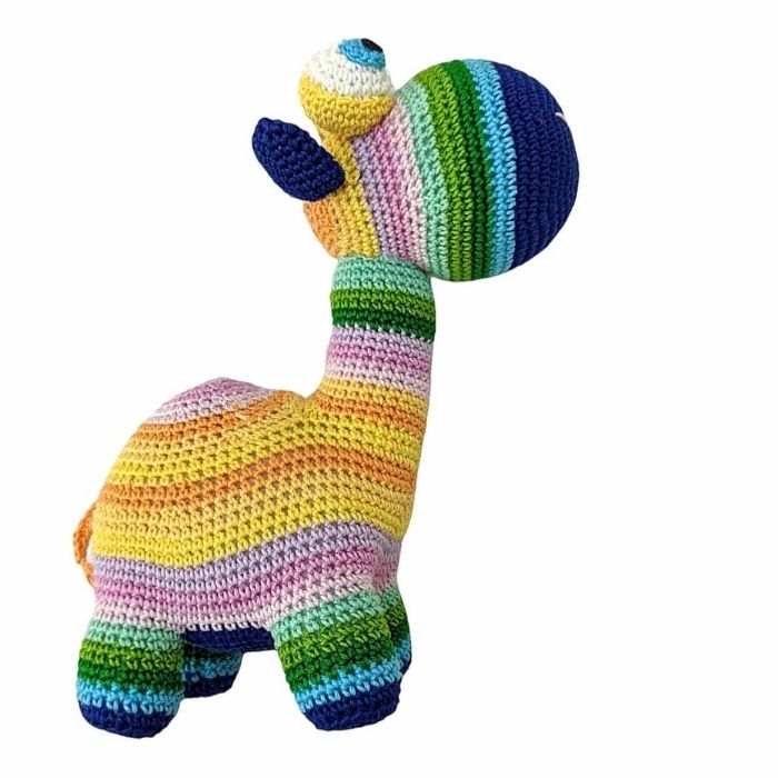 Soft and Colorful Handmade Rainbow Camel - Crochet Toy