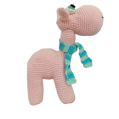 Handmade Crocheted Pink Camel Toy - Soft, Cute, and Unique