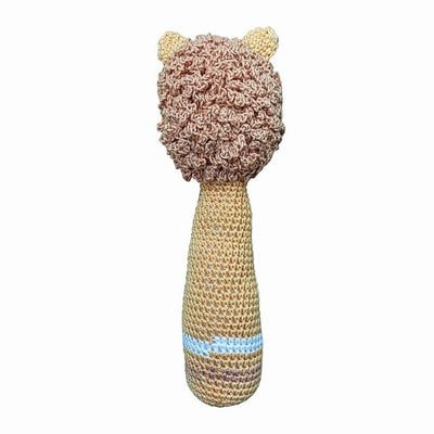 Cute Lion Hand Rattles - Handmade Crochet Baby Toys