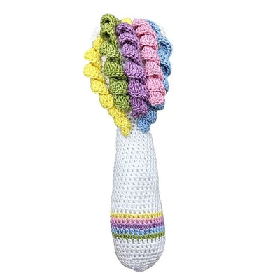 Enchanting Unicorn Hand Rattle - Perfect Crochet Baby Gift