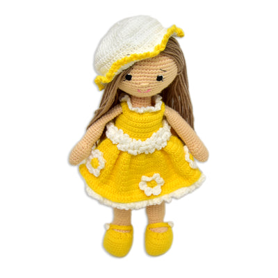 100 % Handmade Crochet Doll- Sunshine