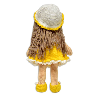 100 % Handmade Crochet Doll- Sunshine