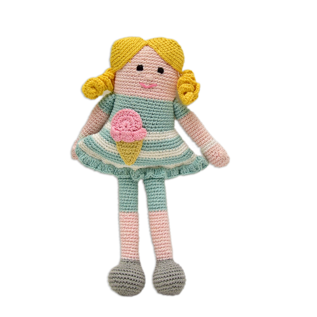 Mellz the Doll – Beautiful Handmade Crocheted Doll | Limited Edition Collectible