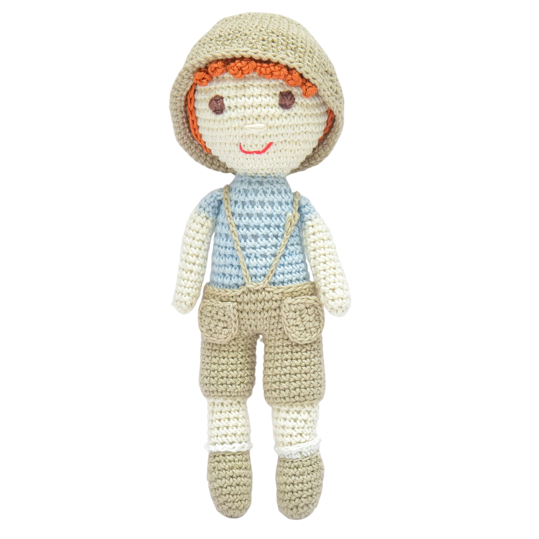 Johnny Boy – Handmade Crochet Doll | A Classic Friend for Modern Childhoods