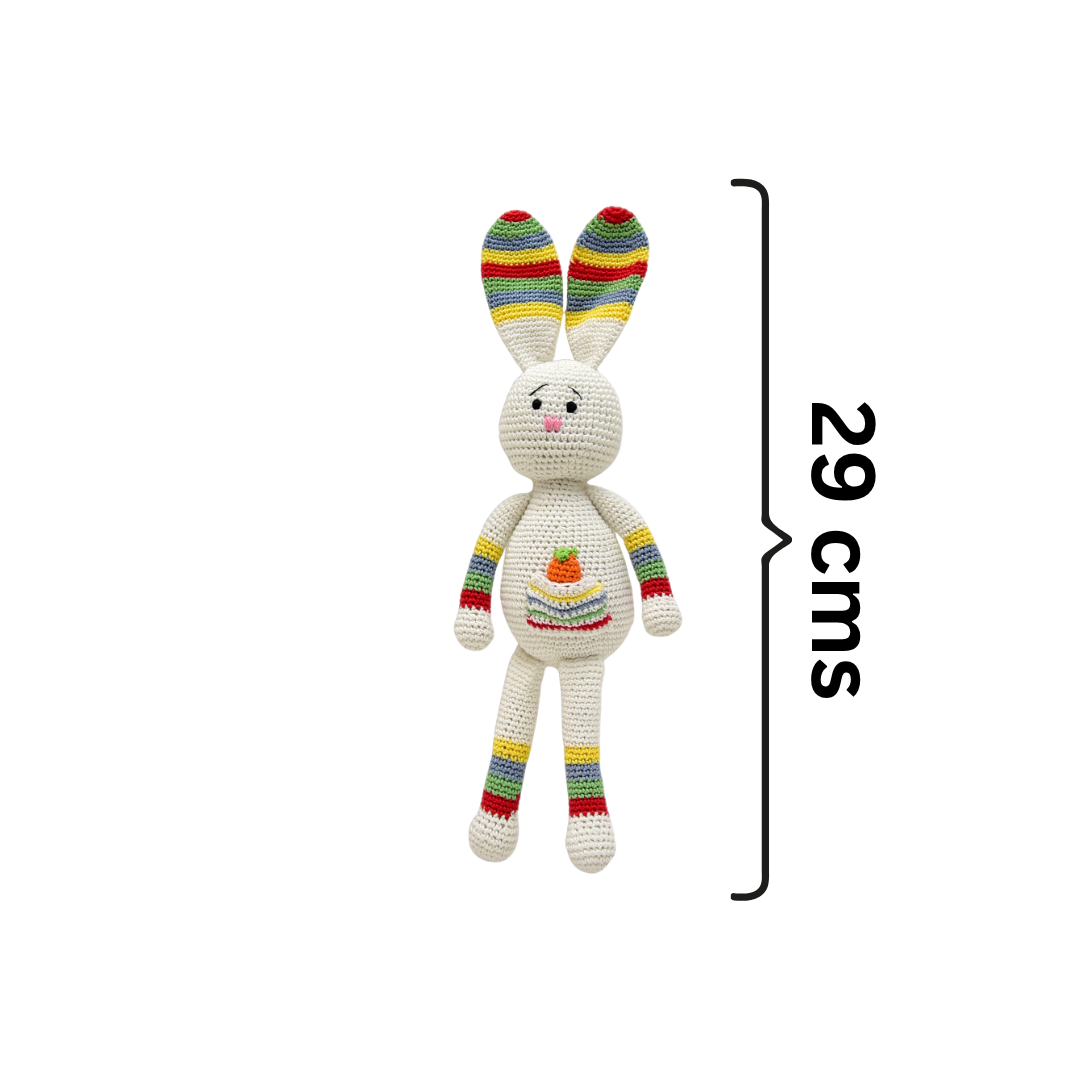 Discover the Magic of Hopper – Handmade Crocheted Bunny Soft Toy