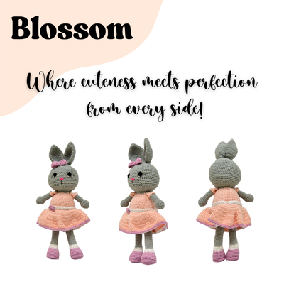 Blossom the Bunny – Cute Handmade Crocheted Soft Toy