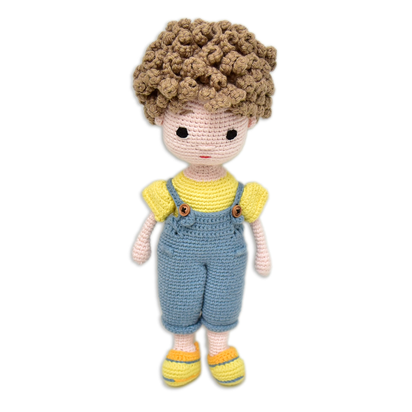 Lovable Ethan Handmade Crocheted Boy Doll - Unique Gifts