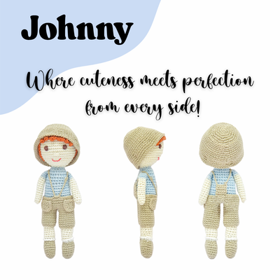 Johnny Boy – Handmade Crochet Doll | A Classic Friend for Modern Childhoods