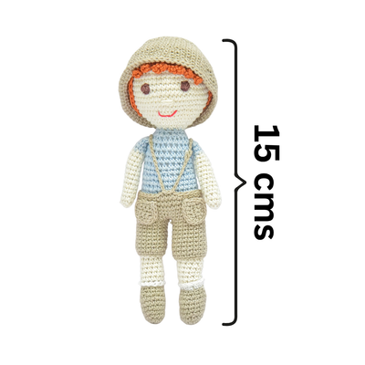 Johnny Boy – Handmade Crochet Doll | A Classic Friend for Modern Childhoods