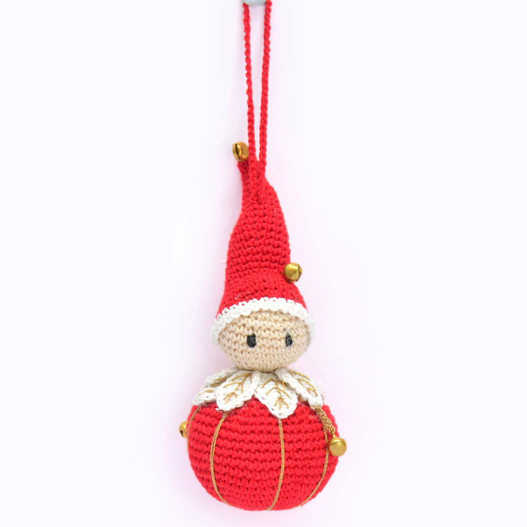 Whimsical Crochet Christmas Tree Ornament – Handcrafted Holiday Décor