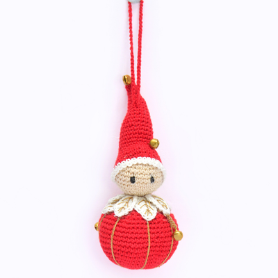 Whimsical Crochet Christmas Tree Ornament – Handcrafted Holiday Décor