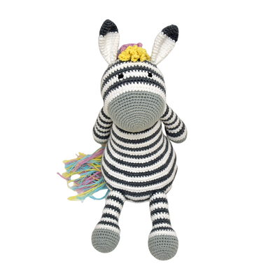Ziggy the Zebra | Cuddly Handcrafted Crochet Plush