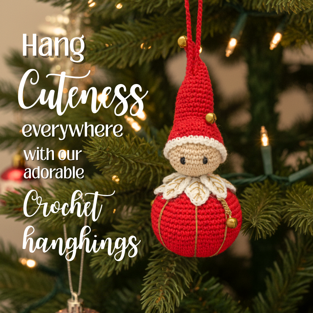 Whimsical Crochet Christmas Tree Ornament – Handcrafted Holiday Décor