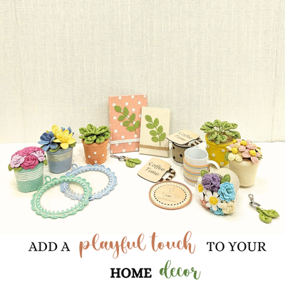 Handmade Crochet Tulip Pot – Timeless Bloom for Home & Gifting