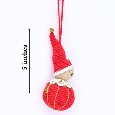 Whimsical Crochet Christmas Tree Ornament – Handcrafted Holiday Décor