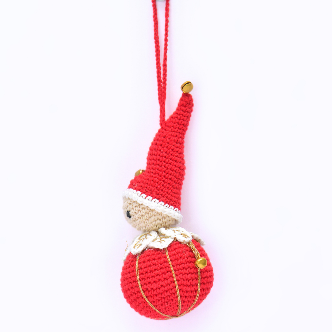 Whimsical Crochet Christmas Tree Ornament – Handcrafted Holiday Décor
