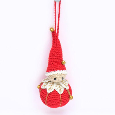 Whimsical Crochet Christmas Tree Ornament – Handcrafted Holiday Décor