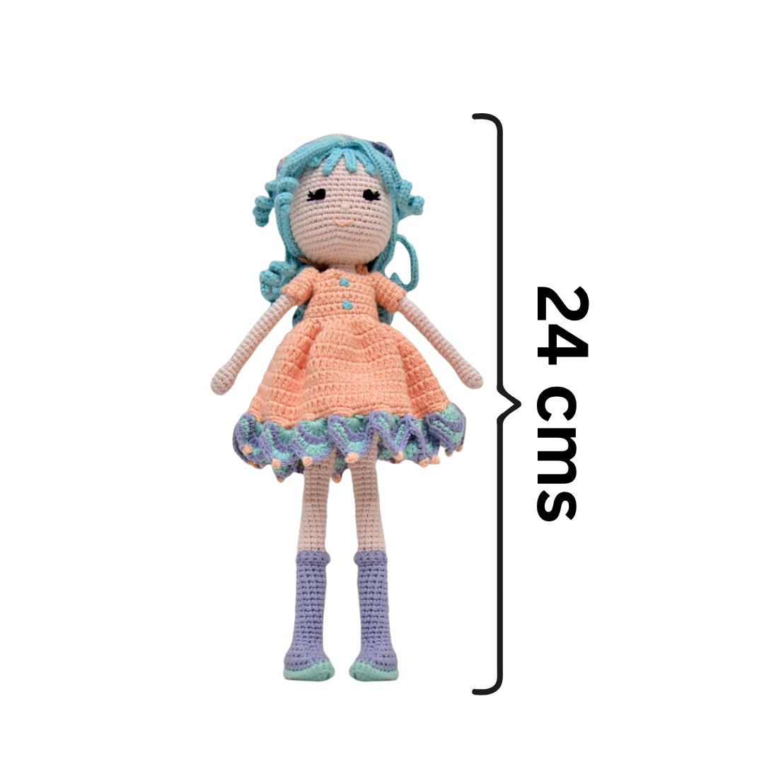 Diana Crocheted Doll - Handcrafted Whimsy for All Ages