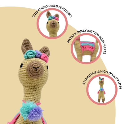 Felicity the Llama – Adorable Handmade Crochet Toy for Babies & Kids | Soft & Safe Gift