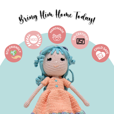 Diana Crocheted Doll - Handcrafted Whimsy for All Ages