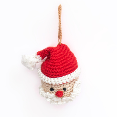 Crochet Santa Ornament – Handmade Amigurumi Christmas Tree Decoration