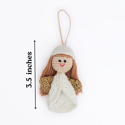 Crochet Angel Ornament – Handmade Amigurumi Christmas Decoration