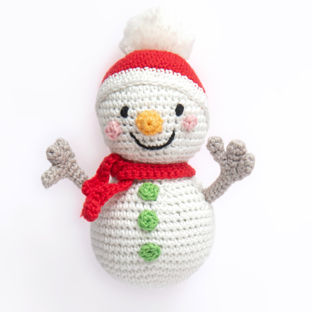 Cute Crochet Snowman Amigurumi – Handmade Winter Decor & Gift Idea