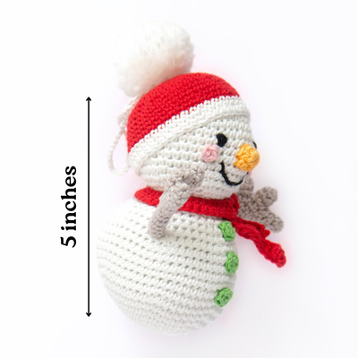 Cute Crochet Snowman Amigurumi – Handmade Winter Decor & Gift Idea