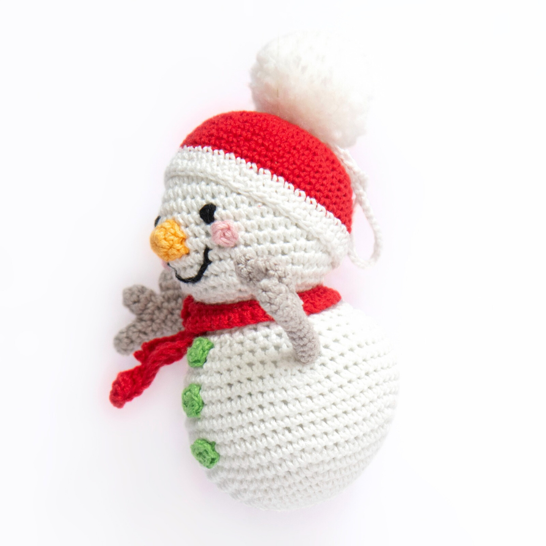 Cute Crochet Snowman Amigurumi – Handmade Winter Decor & Gift Idea