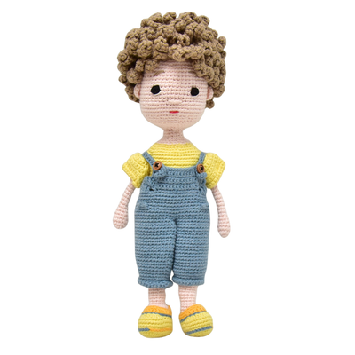 Charming Ethan – Crocheted Boy Doll Made with Love