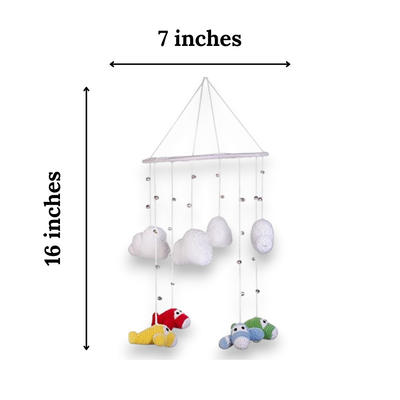 Handcrafted Amigurumi Airplane Mobile – Crochet Clouds & Classic Planes Nursery Décor