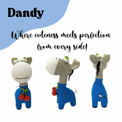 Dandy Deor the Donkey – Handcrafted Crochet Cutie for Snuggles & Smiles