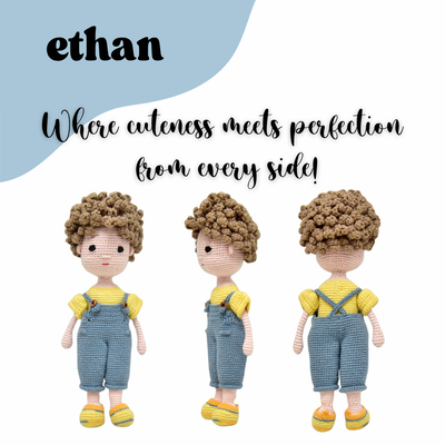 Charming Ethan – Crocheted Boy Doll Made with Love