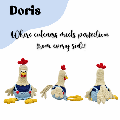 Meet Dorris the Rooster – A Bundle of Joy in Feathers & Yarn!